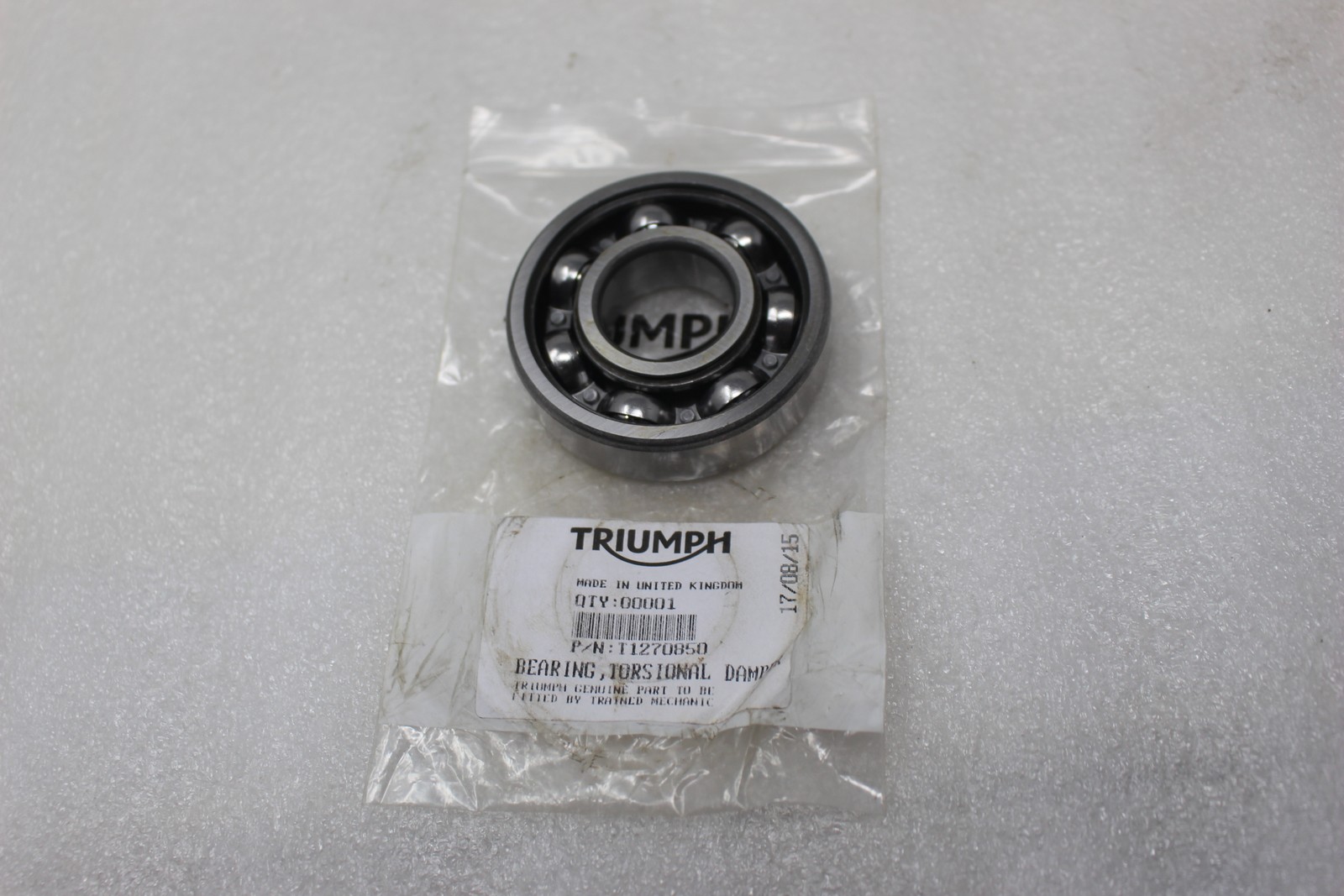 T1270850 NEW OEM 2008-2015 TRIUMPH ROCKET 3 BEARING TORSIONAL DAMPER