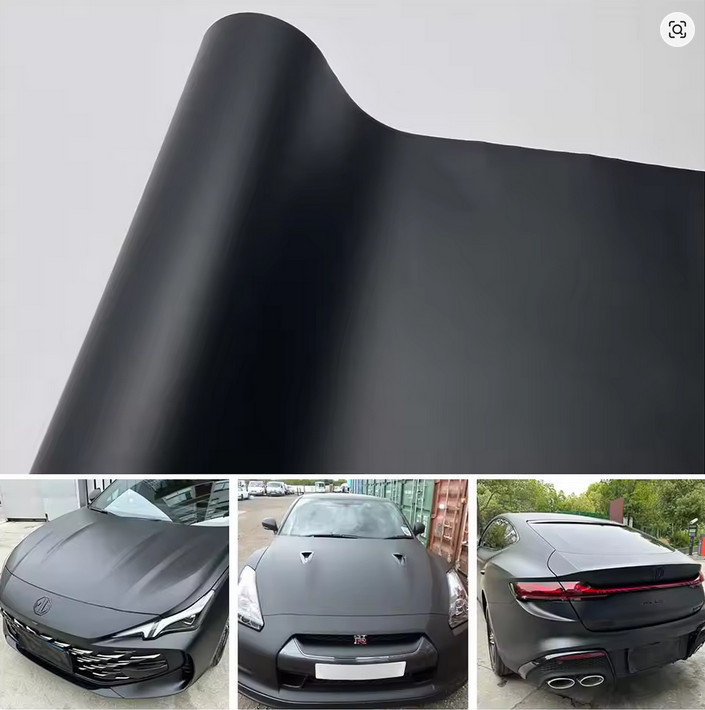 Full Roll 100FT x 5FT Matte Flat Black Vinyl Car Wrap Film Sticker Bubble Free Full Roll 100FT x 5FT Matte Flat Black Vinyl Car Wrap Film Sticker Bubble Free