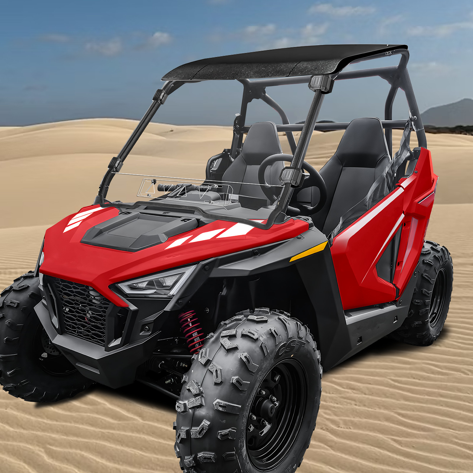Vented Front Full Windshiled For Polaris RZR 200 2022-2025 PC Window 2889777