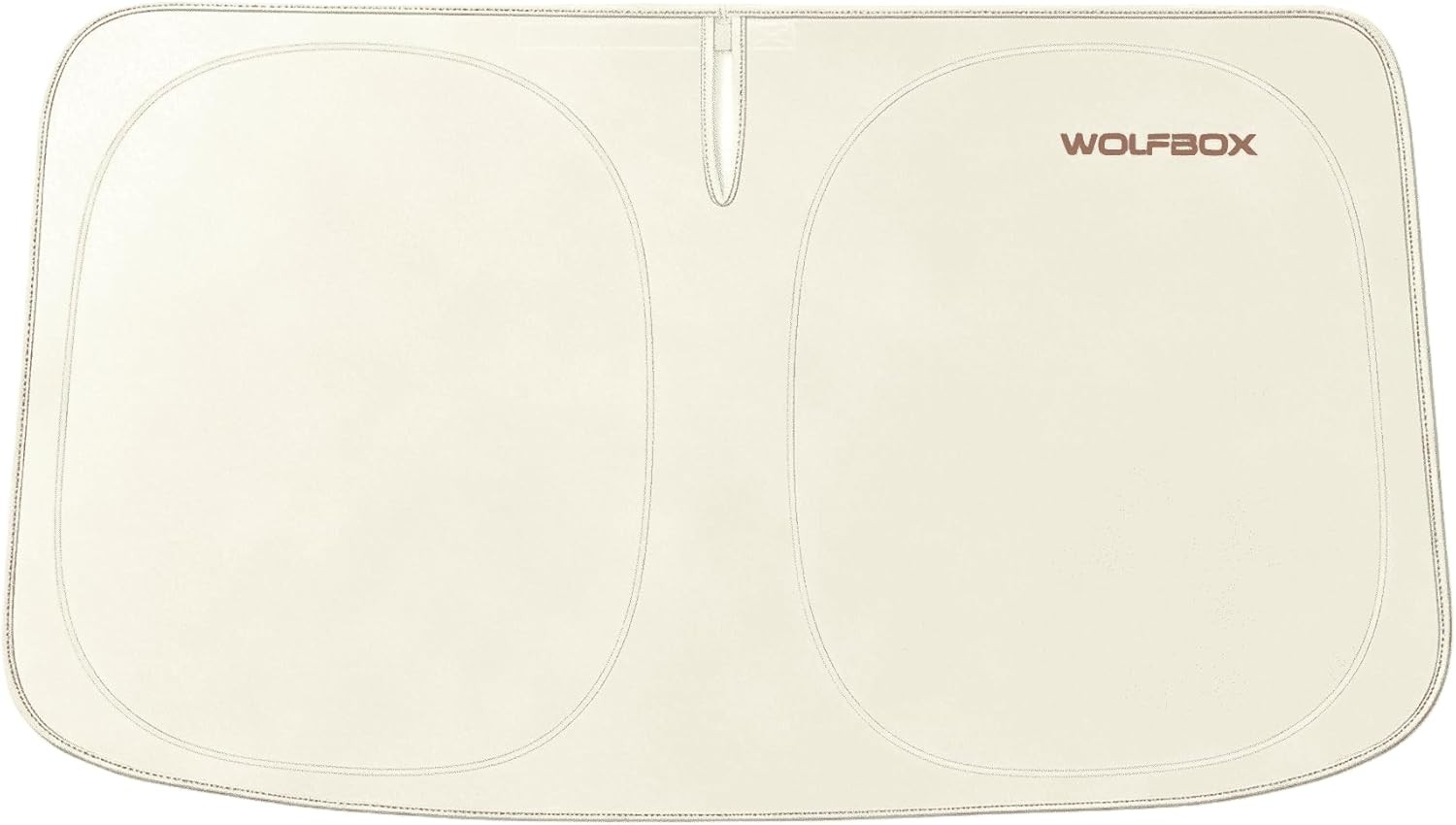 WOLFBOX XX-Large 69″x35″ Folding Sunshade, Max UV & Heat Shield, Black Tape