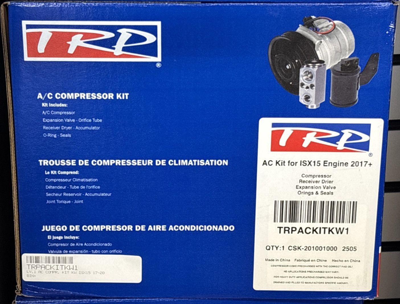 ~ NEW GENUINE TRP A/C COMPRESSOR KIT for KENWORTH ISX 15 ENGINE 2017 +
