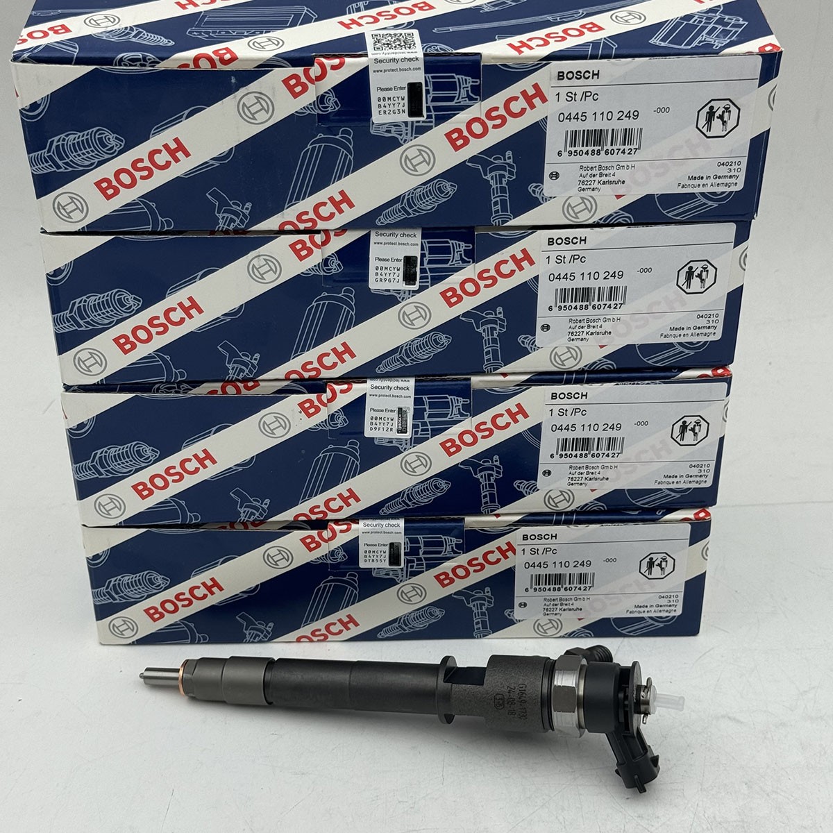 4X Fuel Injector 0445110249 for BOSCH Ford PK Ranger BT50 3.0L C/R WE0113H50