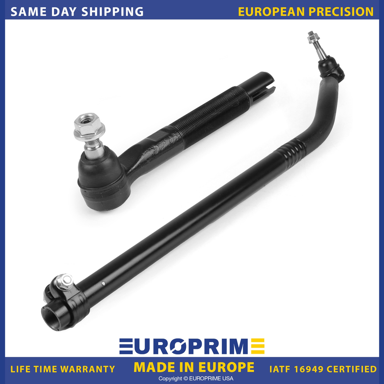 At Spindle Drag Link Set for 2018-2025 Jeep Wrangler 20-25 Gladiator