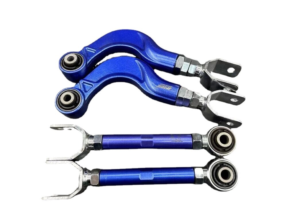 4 PCs Steel Adjustable Rear Camber+Toe Control Arms For Toyota RAV4 2019-2023