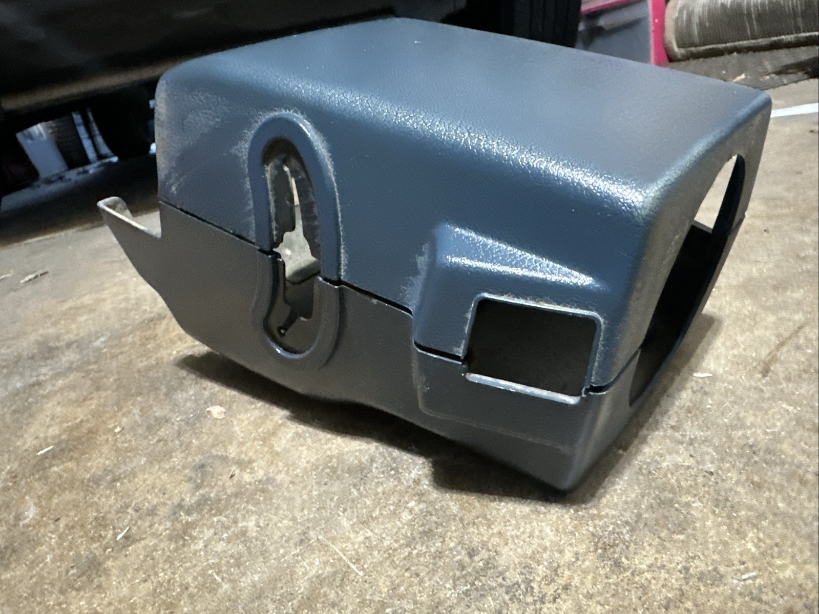 86-93 Nissan Pathfinder D21 Hardbody Pickup Steering Column Cover OEM Blue TILT