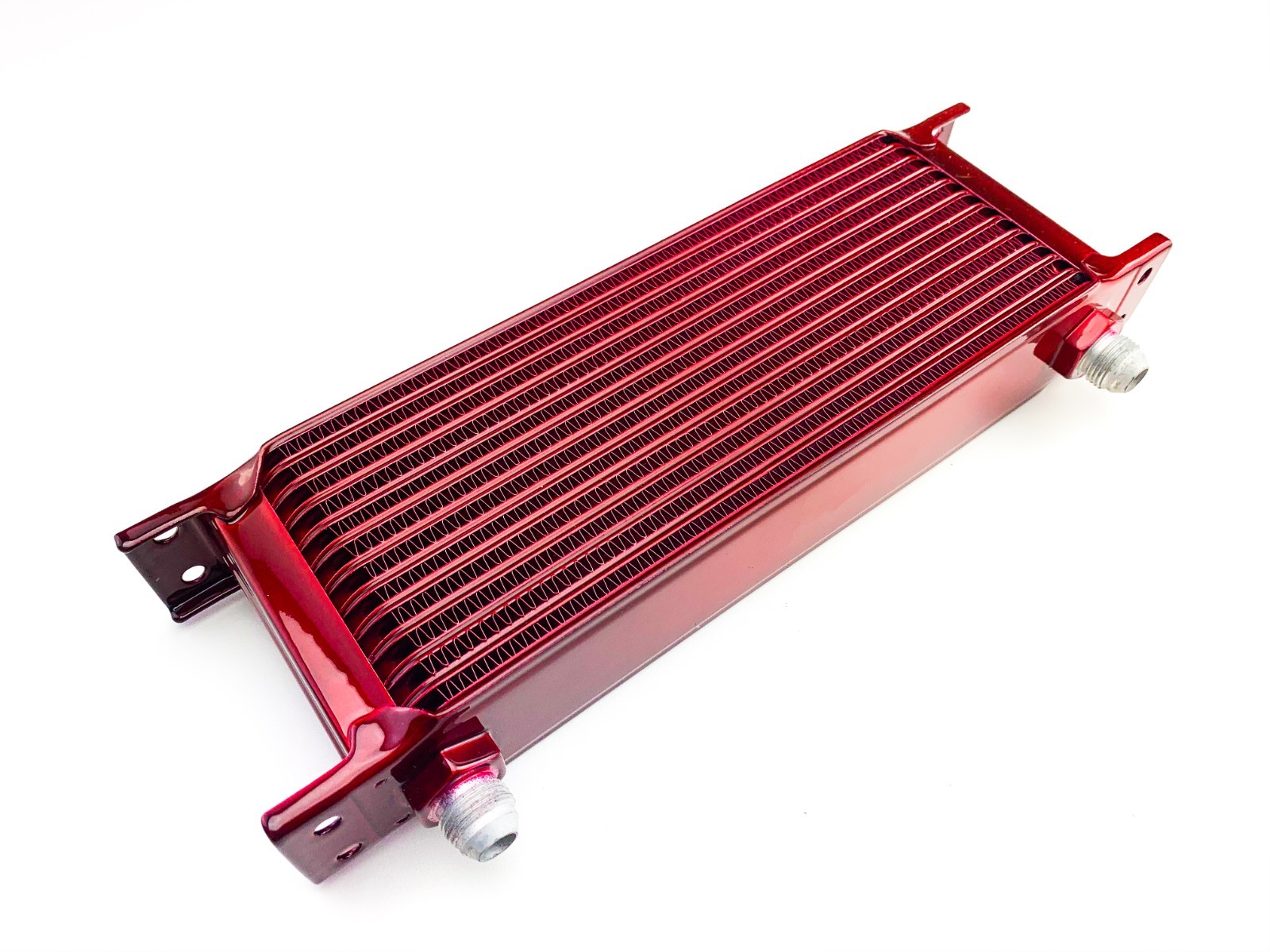 Speedline'z Motorsports High Perf. CANDY RED Powder Coated 13 Row Oil Cooler
