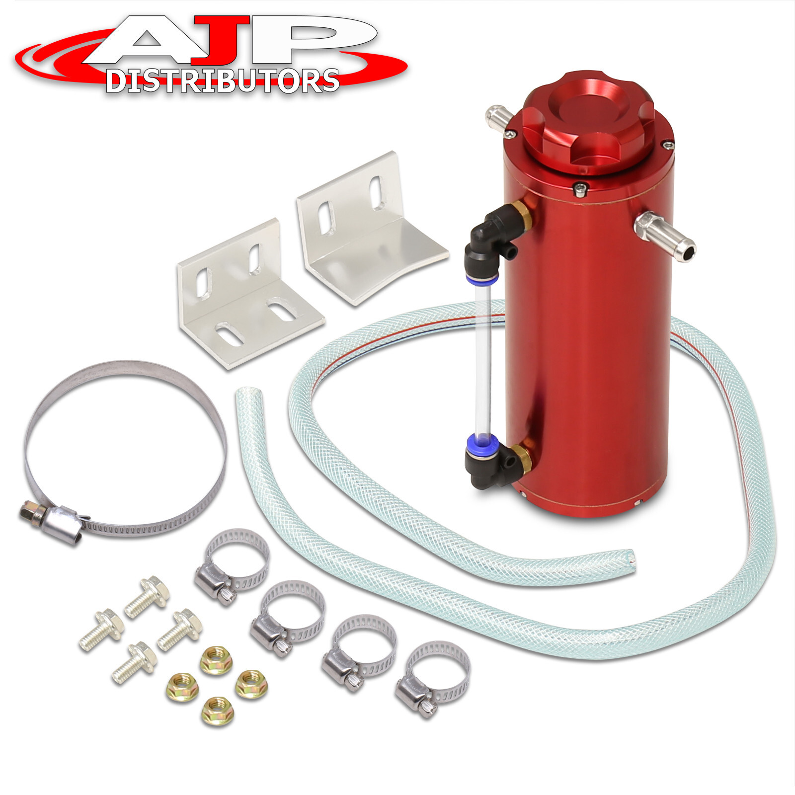 Red 350ML Aluminum Radiator Coolant Bottle Overflow Catch Can Recovery Tank Kit Red 350ML Aluminum Radiator Coolant Bottle Overflow Catch Can Recovery Tank Kit