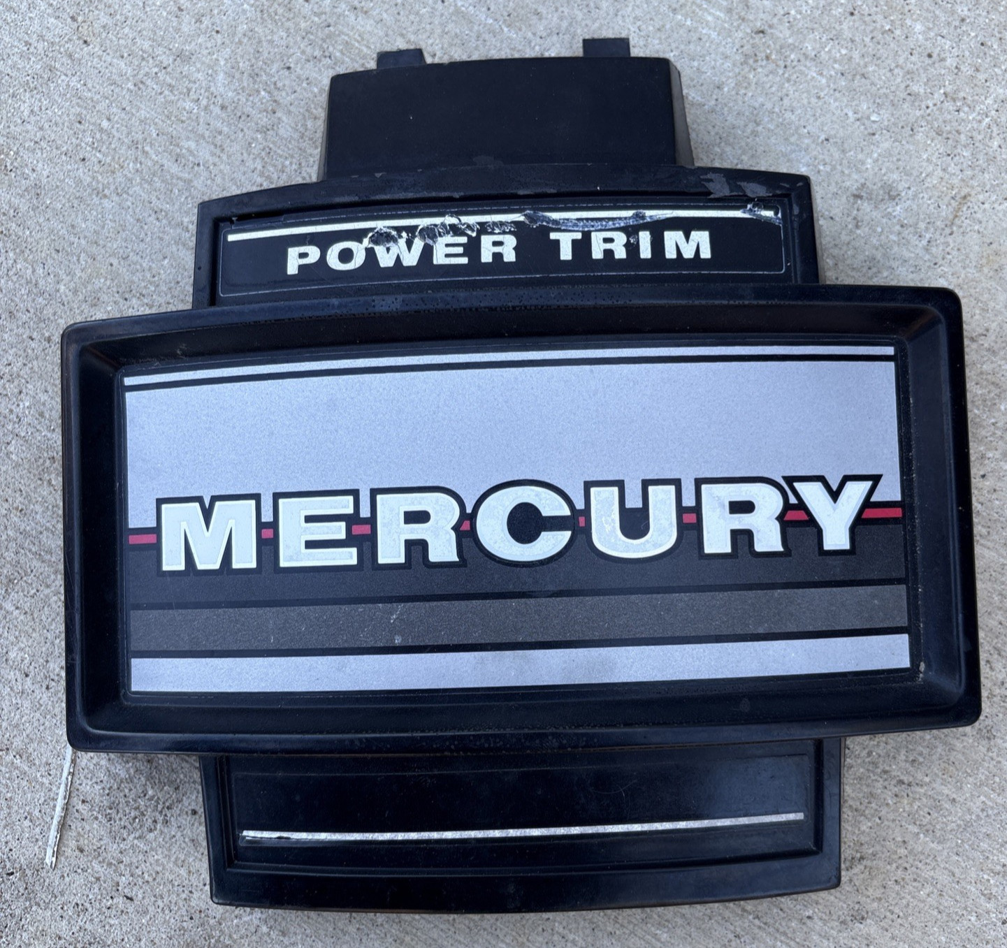 1986 Mercury 35 hp Front Cover Cowling Power Trim Decal 2161-6347A6
