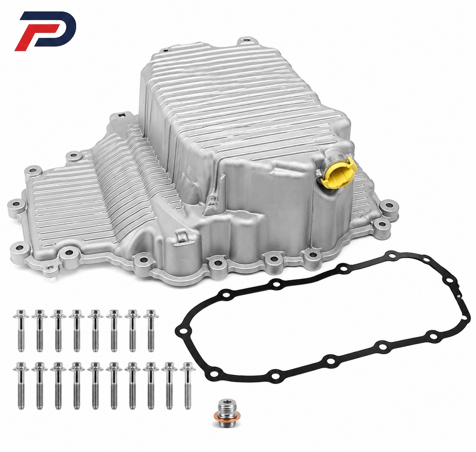HL3Z6675A Aluminum Engine Oil Pan with Bolts For Ford F150 3.5L 2017-2019