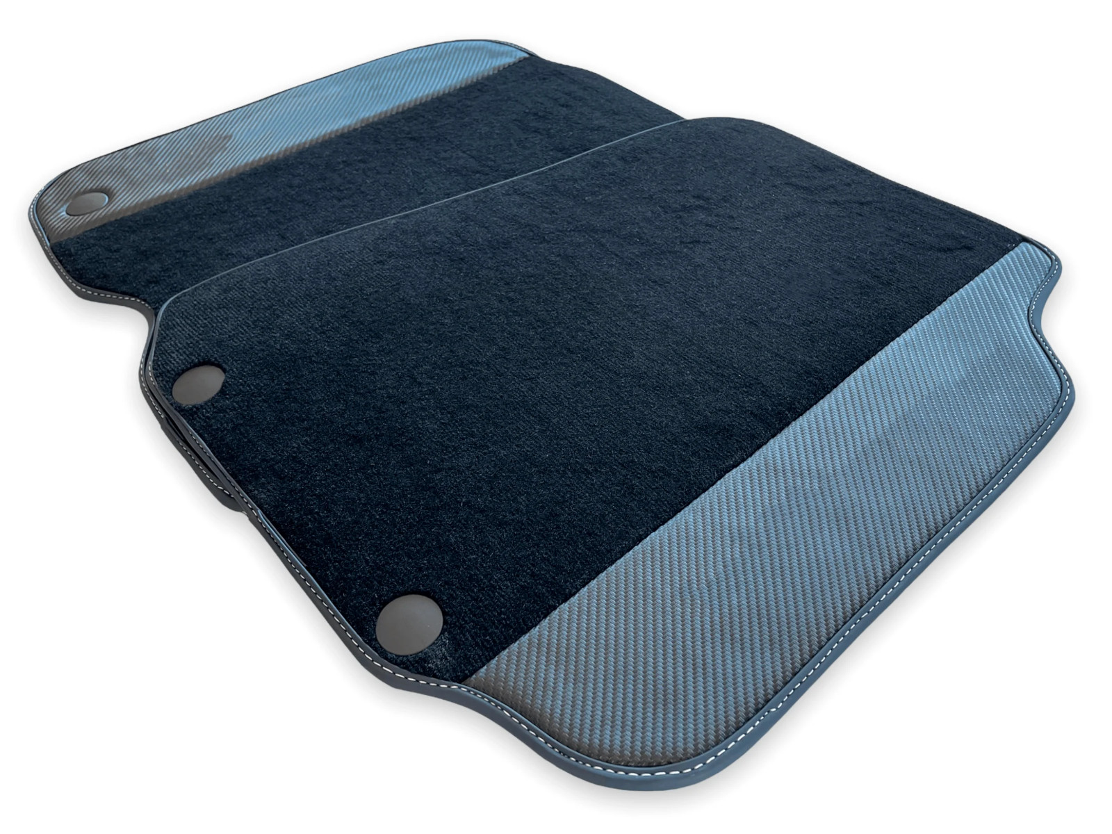 Carbon Fiber Floor Mats For Ferrari 812 Superfast Black Carpet AutoWin