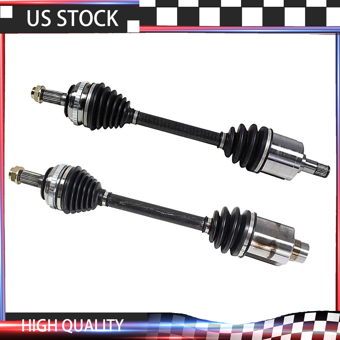 GSP For Acura Integra GSR Pair Axles B18C GS-R ABS Civic Si Del Sol CV Axle