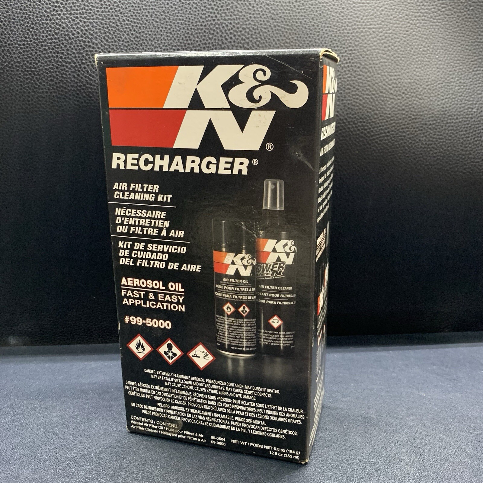 K & N Recharger Air Filter Care Service Kit 99-5000, Factory Sealed. K & N Recharger Air Filter Care Service Kit 99-5000, Factory Sealed.