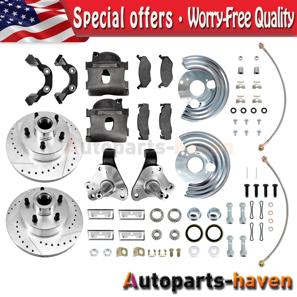For 62-74 Mopar Chrysler Plymouth A B E Body Front Disc Brake conversion 5 x 4.5