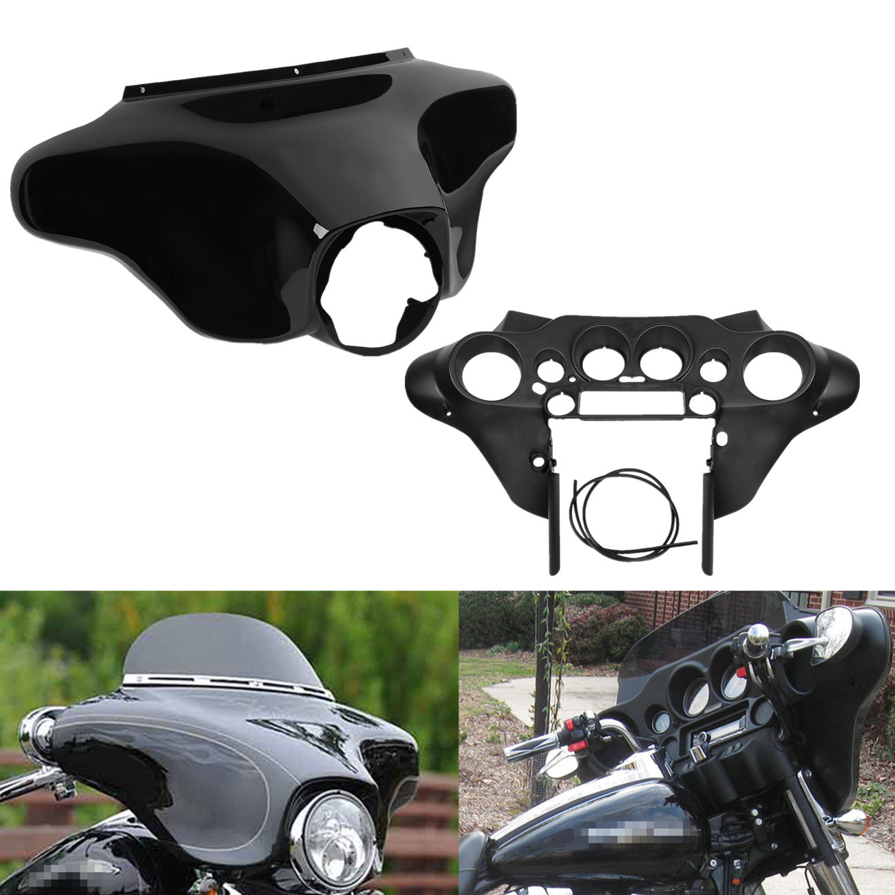 Batwing Inner & Outer Cowl Fairing For Harley Electra Street Glide FLH 1996-2013