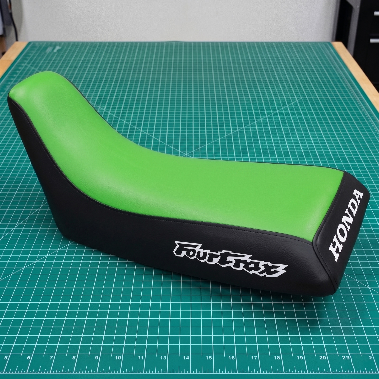 Honda ATC 200X Seat Cover For 1986 To 1987 Models Green Black Vinyl Seat Cover