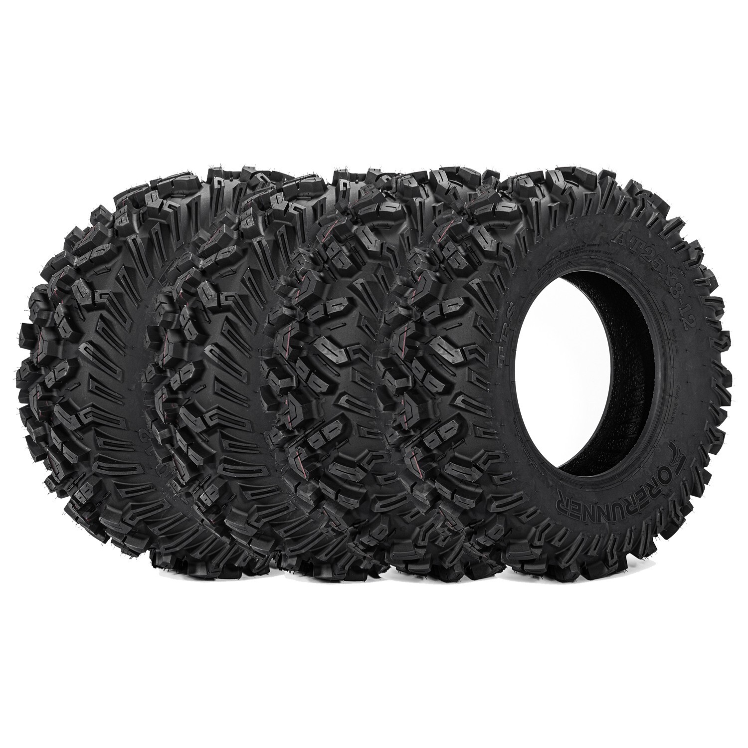 Set 4 25x10-12 25x8-12 6PR ATV UTV Tires 25x8x12 25x10x12 All Terrain Heavy Duty
