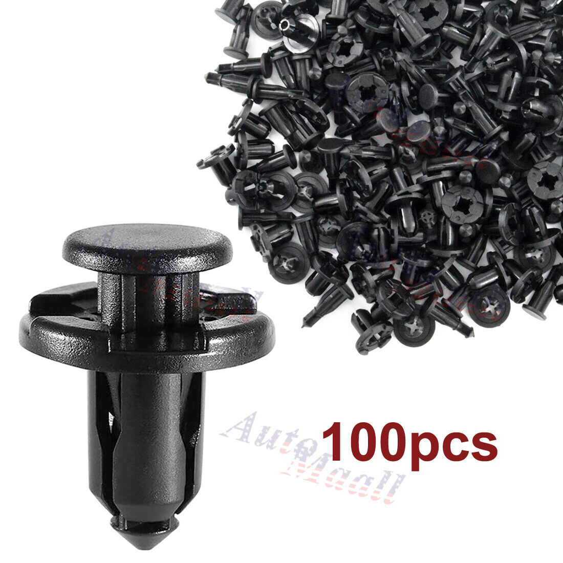 100pcs Bumper Engine Cover Fender Clips Push Type Retainers Fasteners For Subaru