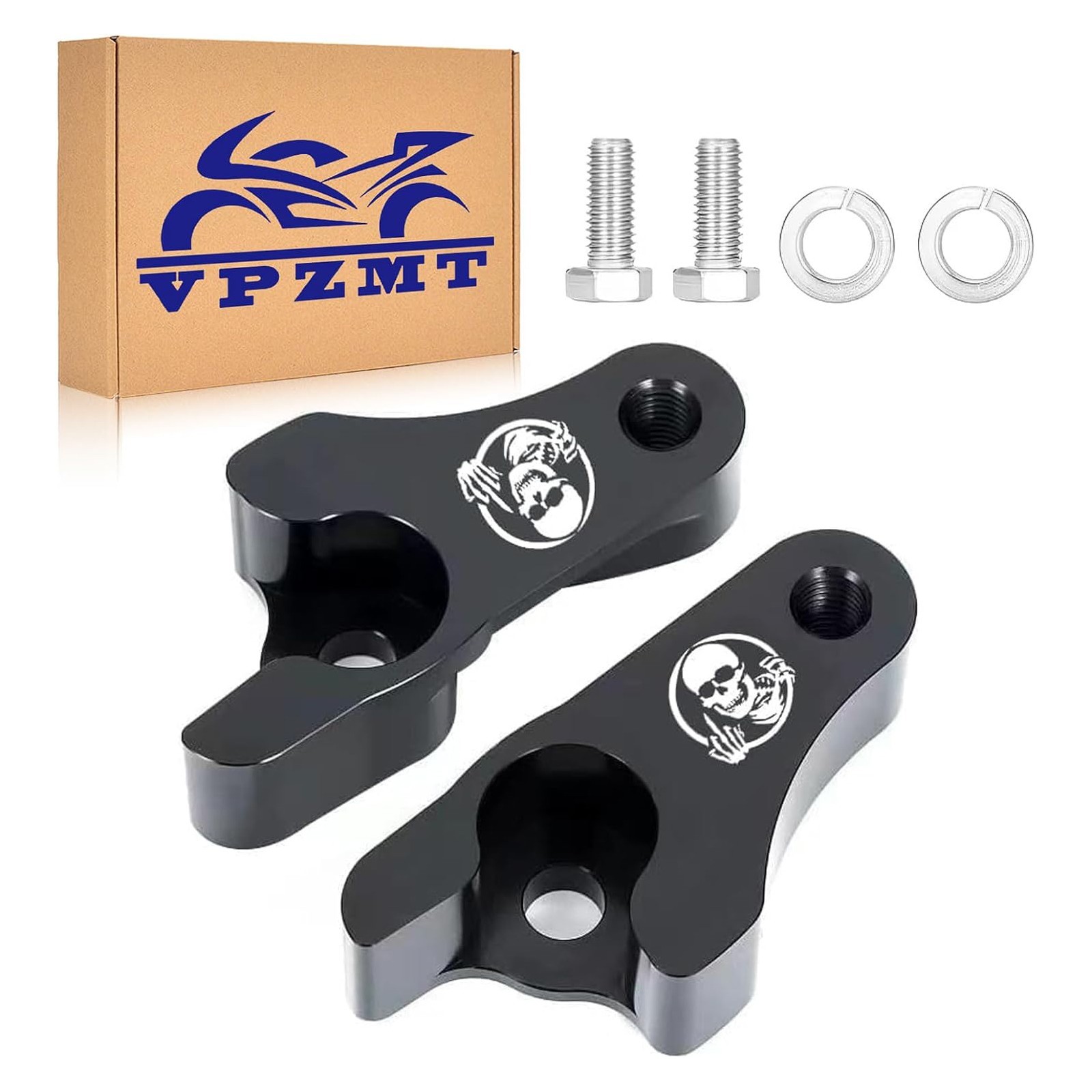 2 Inch Lowering Blocks Kit Fits for 2002-2025 Harley Touring (For Harley Type-4) 2 Inch Lowering Blocks Kit Fits for 2002-2025 Harley Touring (For Harley Type-4)