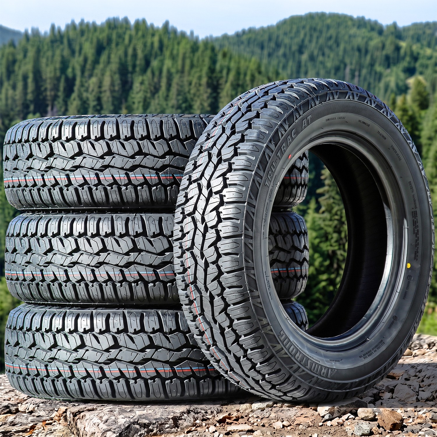 4 Armstrong Tru-Trac AT 275/60R20 116T XL A/T Tires 60k Mi Warranty 560AB