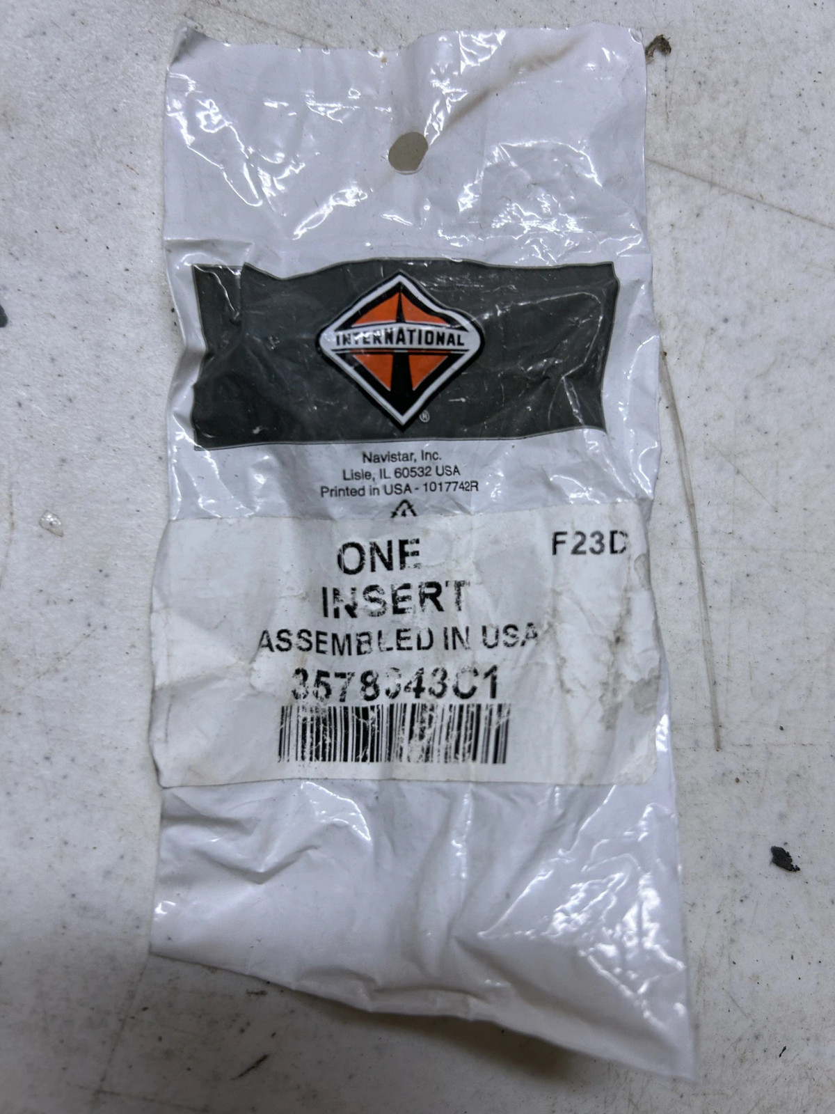 International Navistar Insert 3578543C1 OEM Assembled in USA Brass Truck Part