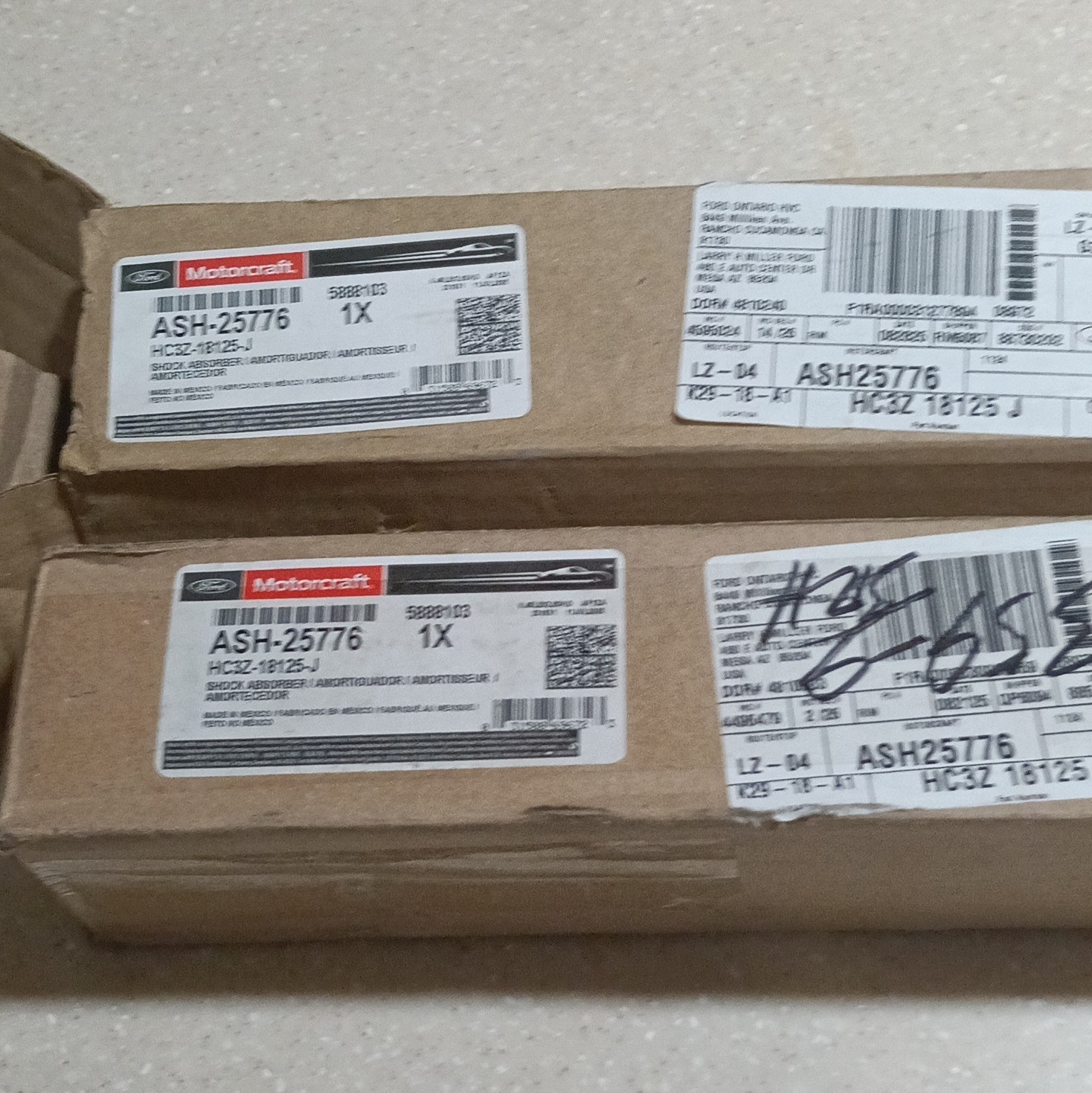 set of 2- Genuine Ford Shock Absorber Assembly ASH-25776 set of 2- Genuine Ford Shock Absorber Assembly ASH-25776