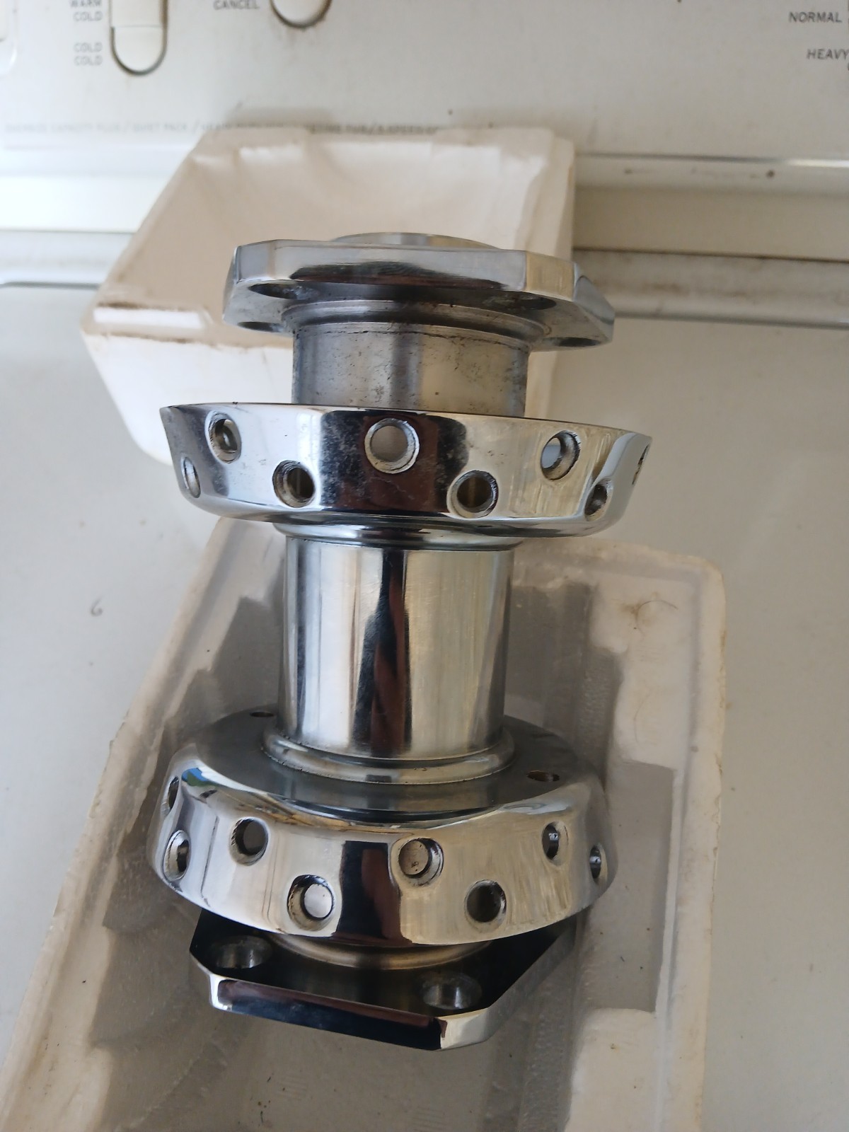 Factory Sample Chrome Rear Wheel Hub fits Harley Davidson Factory Sample Chrome Rear Wheel Hub fits Harley Davidson