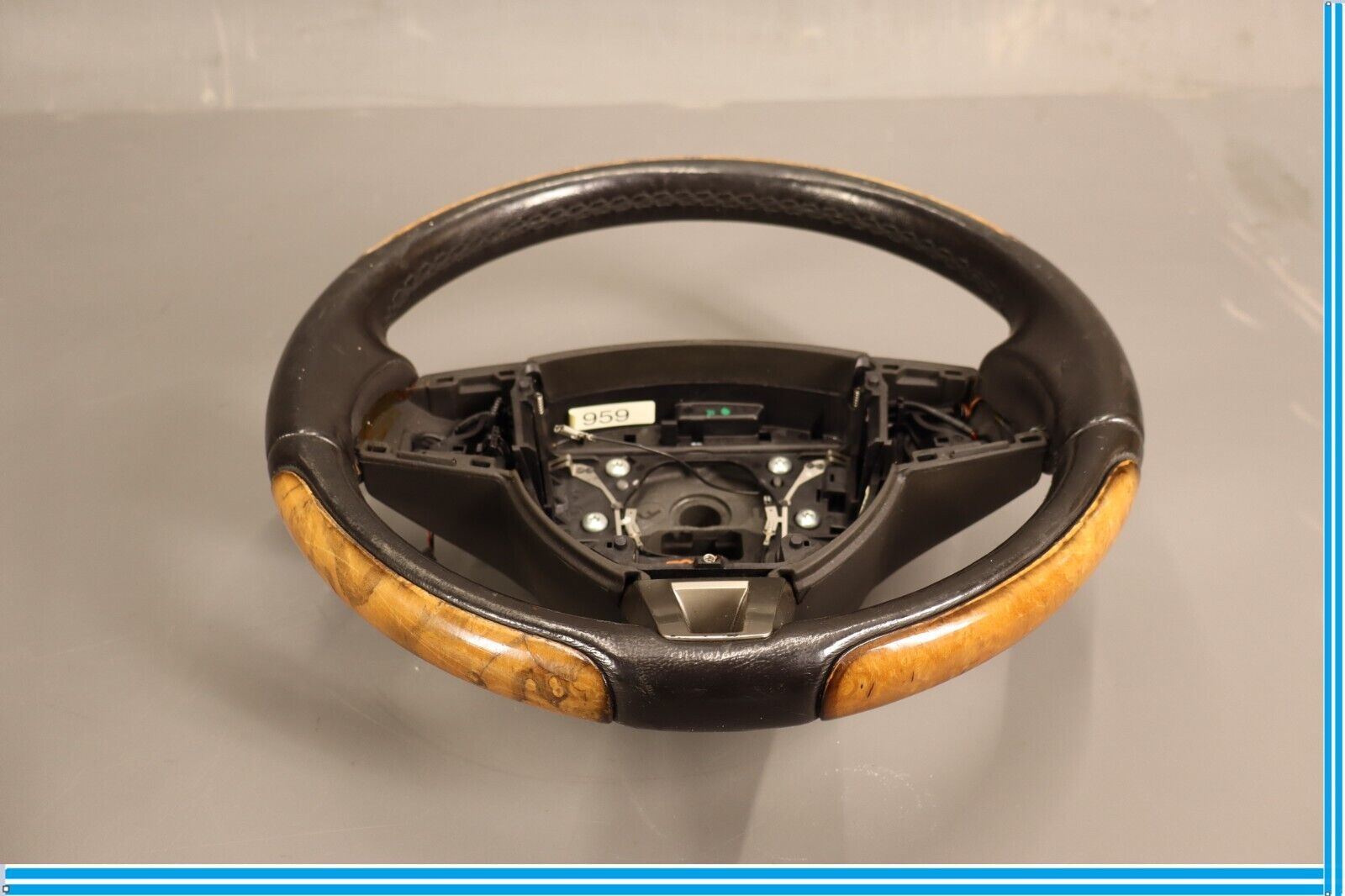 07-09 Jaguar XK XKR Steering Wheel Leather Wood Black Oem