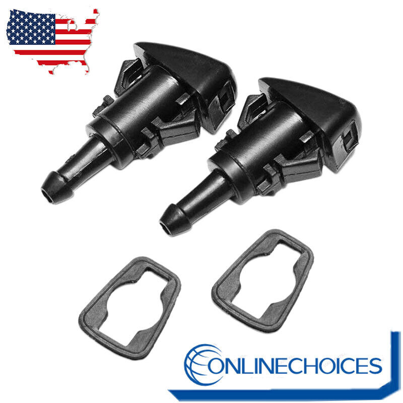 2 Windshield Washer Fluid Spray Nozzle For Dodge Charger Ram 1500 2500 5113049AA