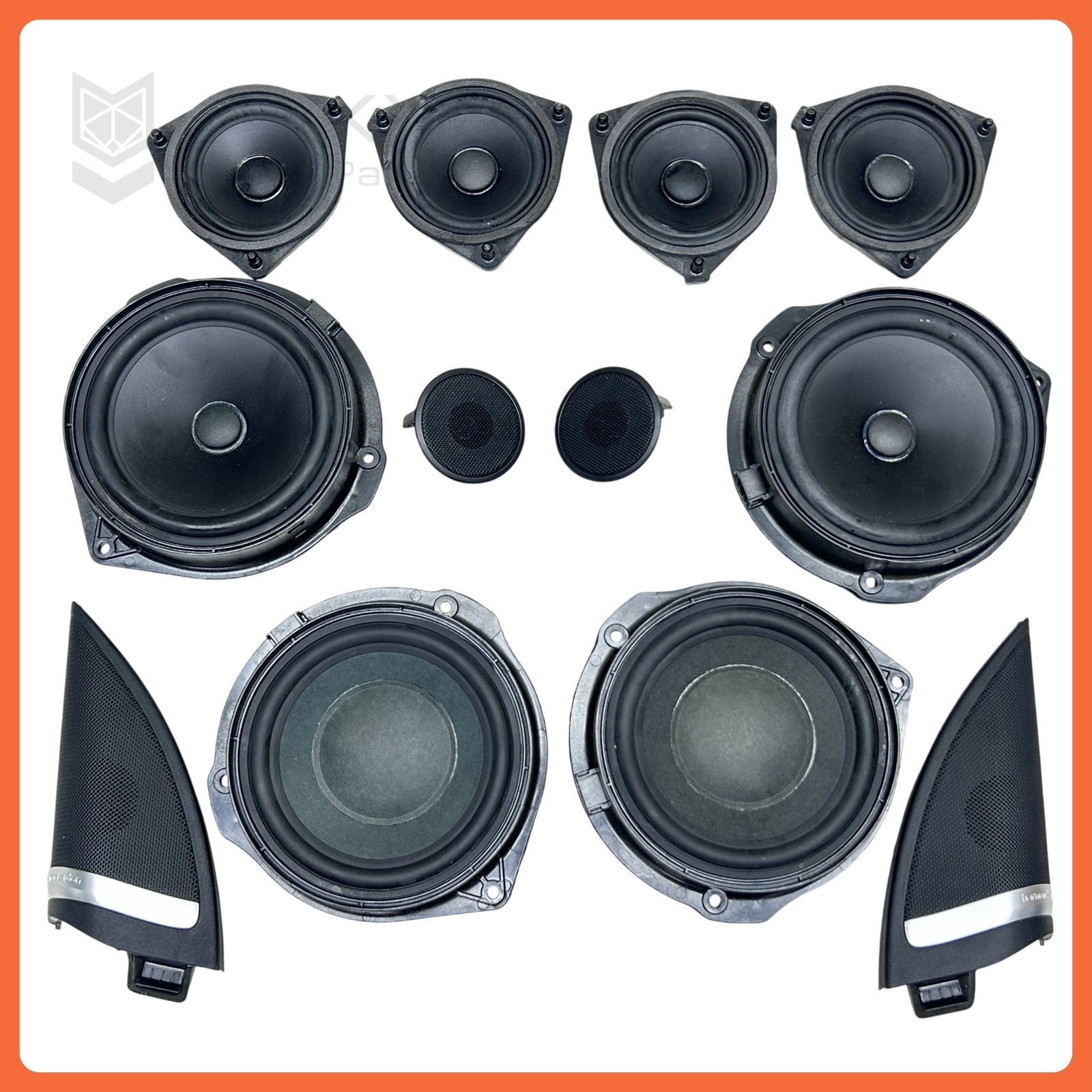 16-23 Jaguar X260 XF Speaker Meridian Premium Set Left Right Front Rear OEM
