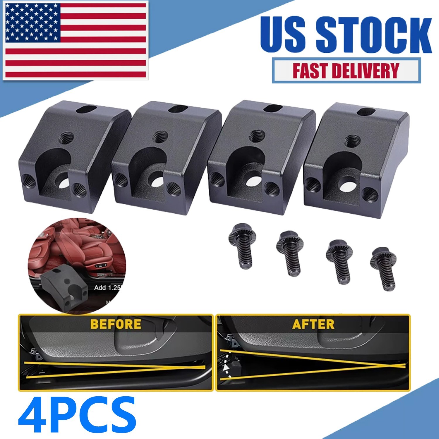 4PCS 1-1/4\