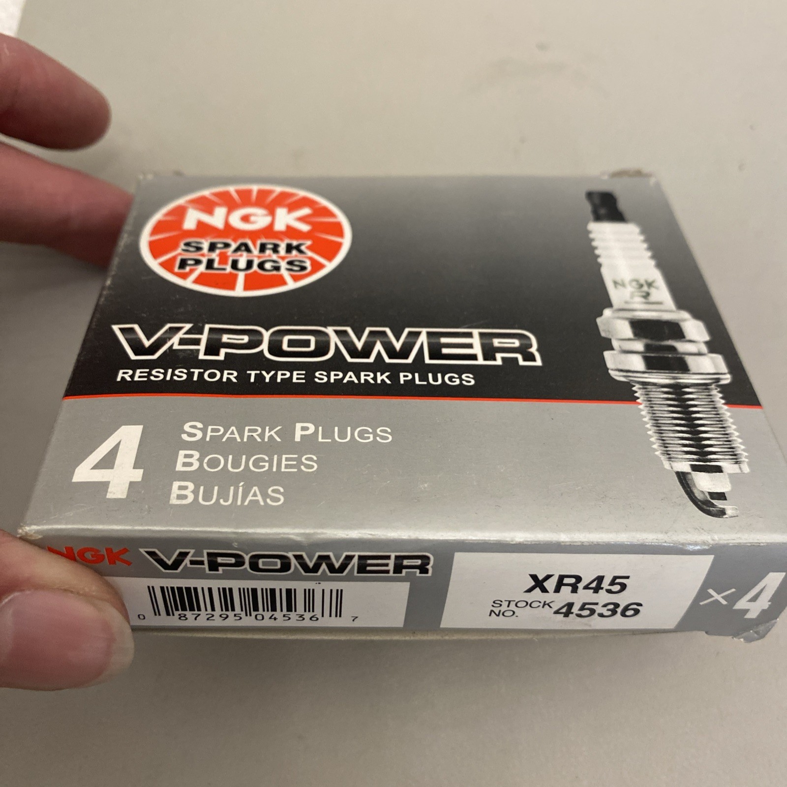 4 Pcs V-Power Spark Plugs NGK 4536 XR45 4536 XR45 Tune Up Set…