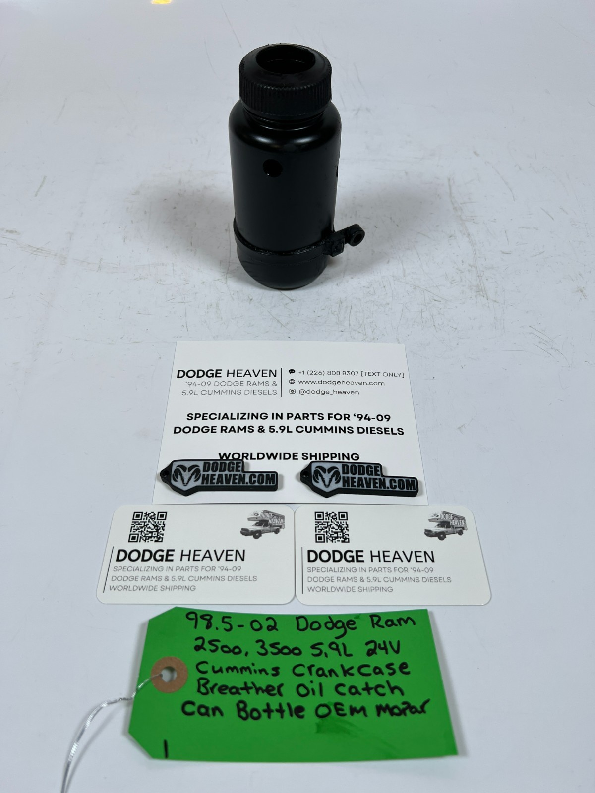 1998.5-2002 Dodge Ram 5.9L 24 Valve Cummins Crank Case Breather Oil Catch Can 1998.5-2002 Dodge Ram 5.9L 24 Valve Cummins Crank Case Breather Oil Catch Can