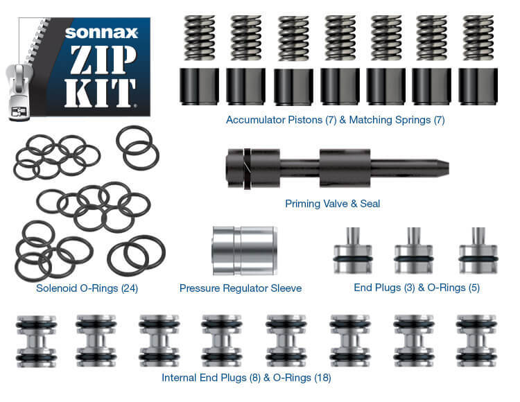 , ZF8HP45, ZF8HP55, ZF8HP70 Sonnax Zip Kit®  ZF8-ZIP