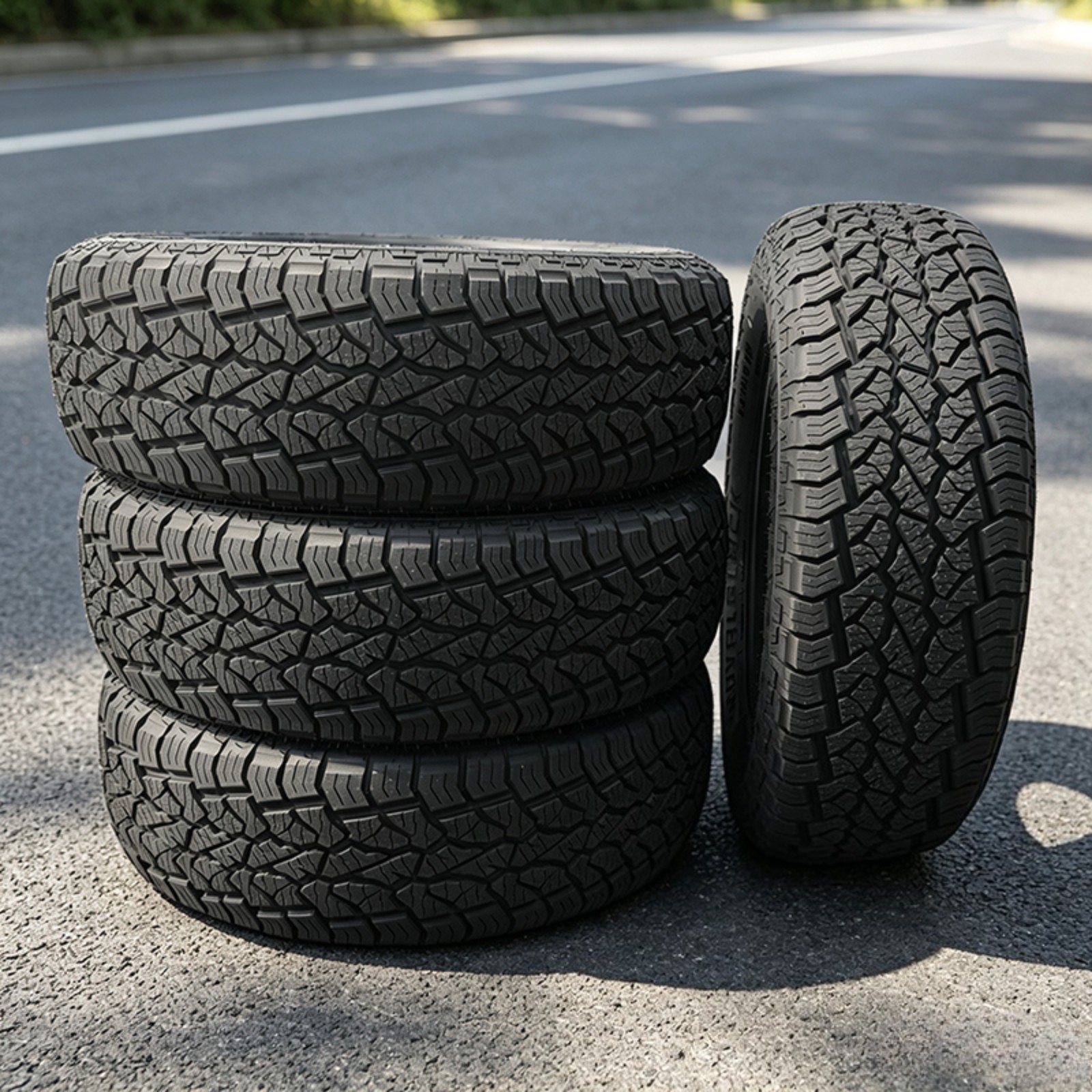4New Royal Black TERRA FORCE AT 265/60 R18 110T All Season Tires UTQG 660AA