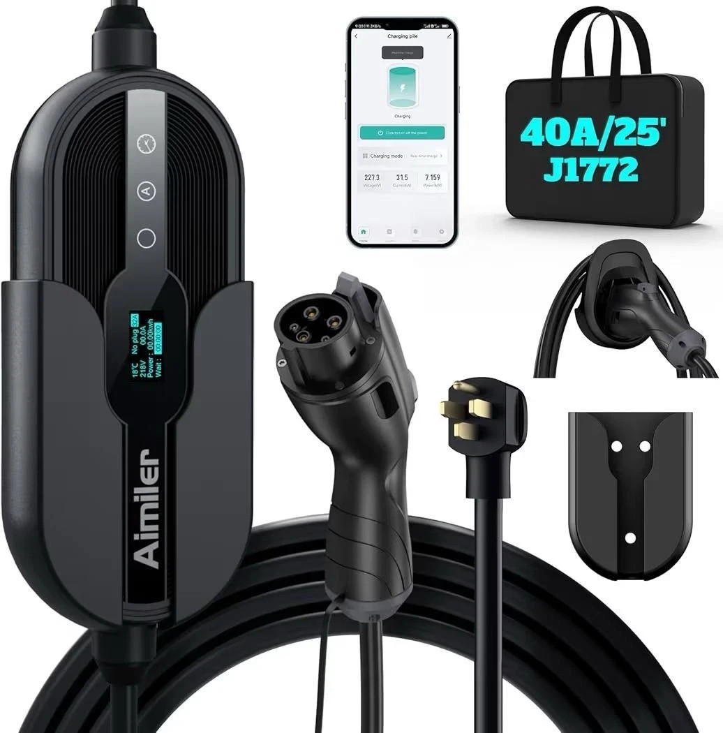 Portable Level 2 EV  Charger J1772 connector, Nema 14-50 p-Plug.
