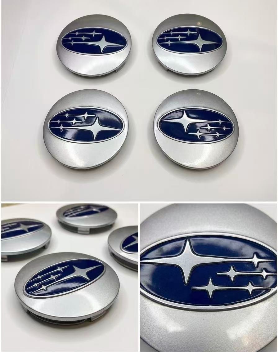 4x Silver Subaru Wheel Center Hub Caps Emblem 28821SA030 4x Silver Subaru Wheel Center Hub Caps Emblem 28821SA030