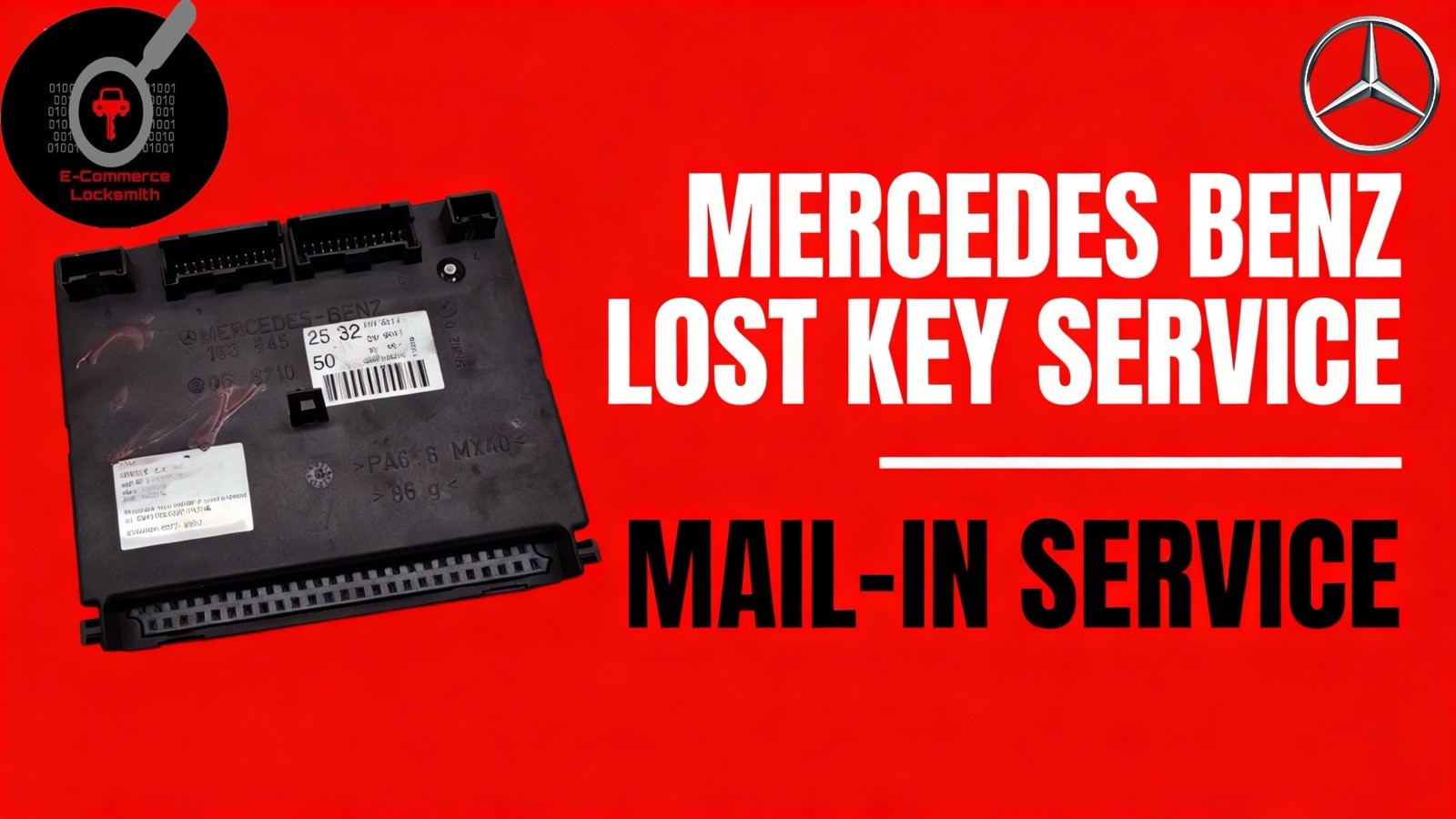 1998-2000 Mercedes-Benz ML (W163) AAM Module Lost Key Mail-In Service 🔑
