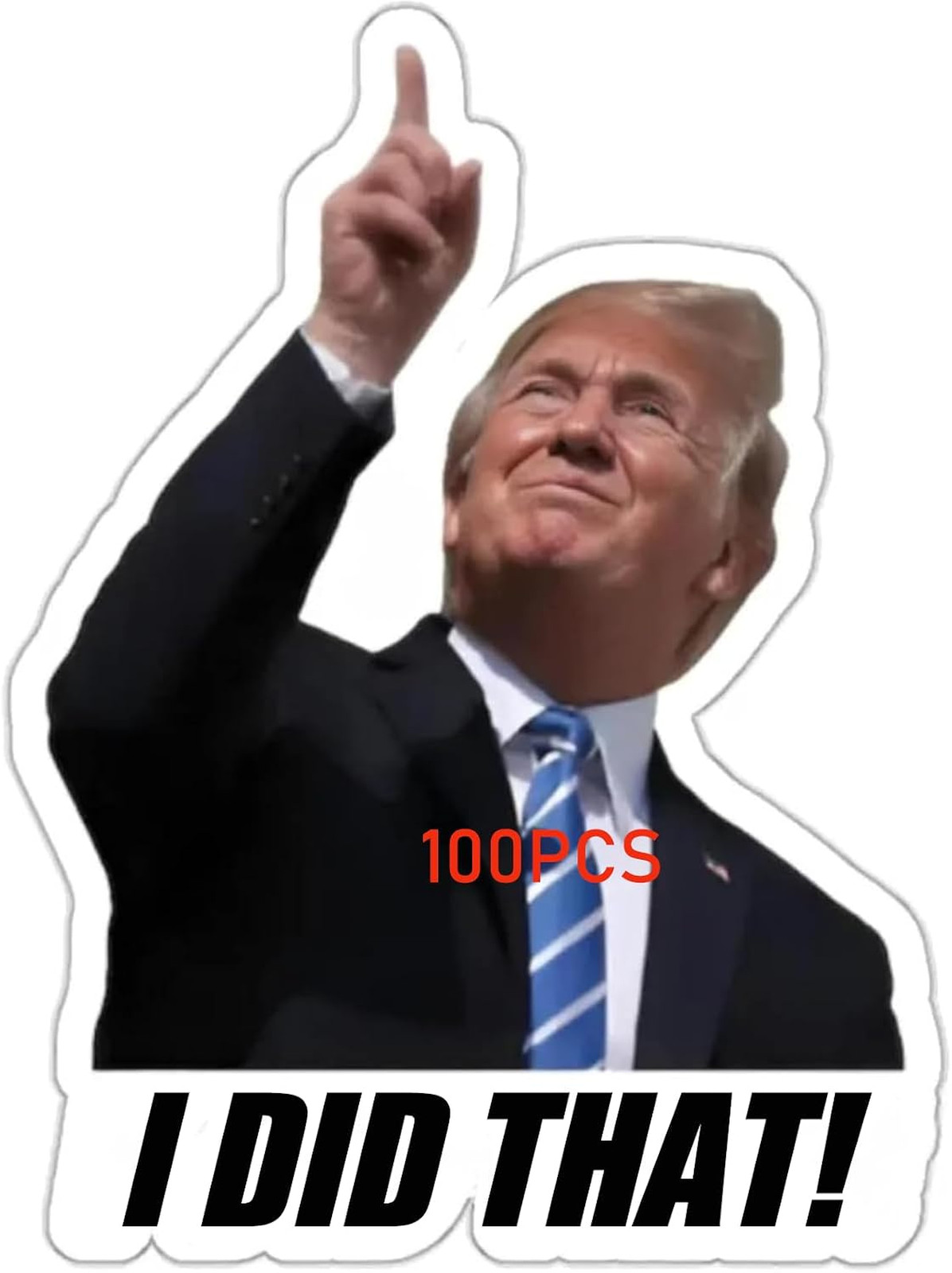 100pcs Trump I Did that Stickers Gas Pump Stickers Decal, Anti Trump Stickers