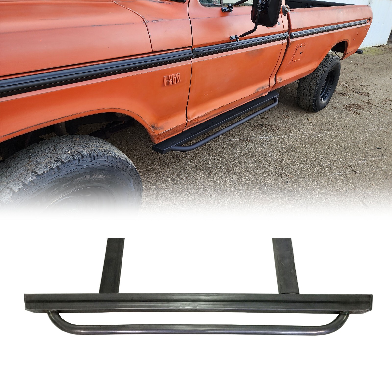 1967-1979 Ford F Series Tubular Running Side Steps F100, F150, F250, F350