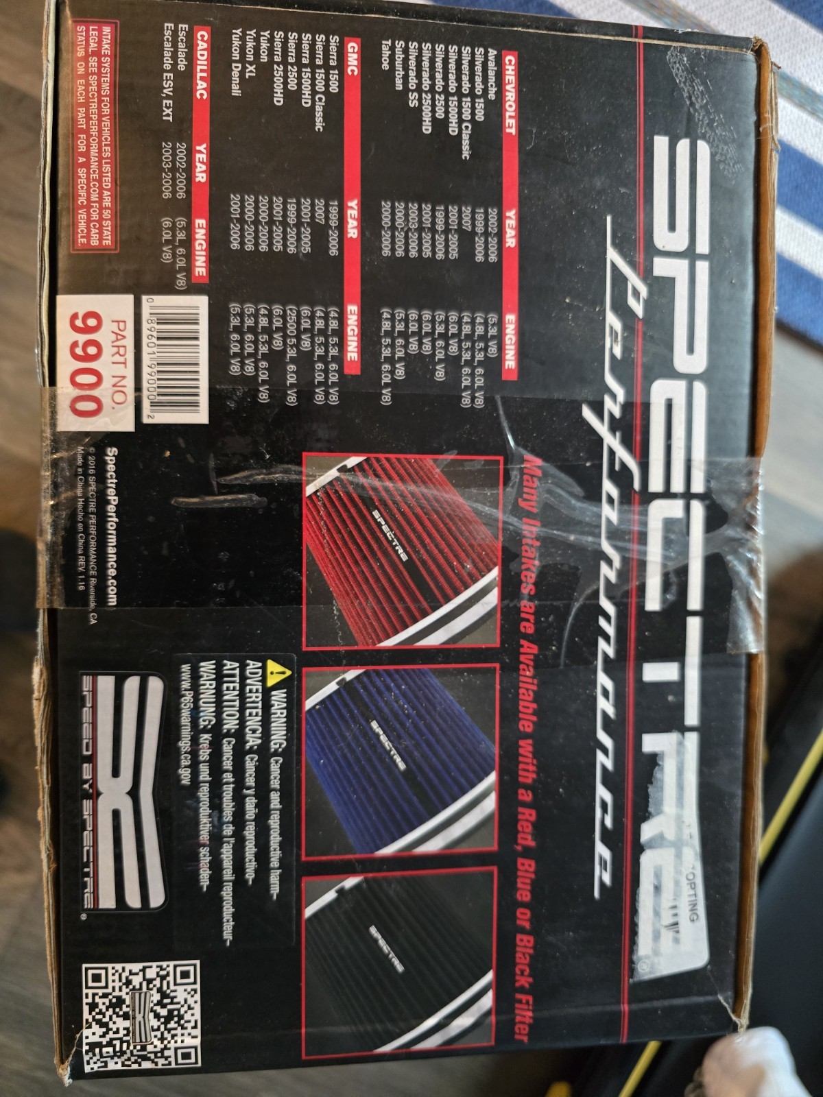 Spectre Performance 9900 Air Intake Kit