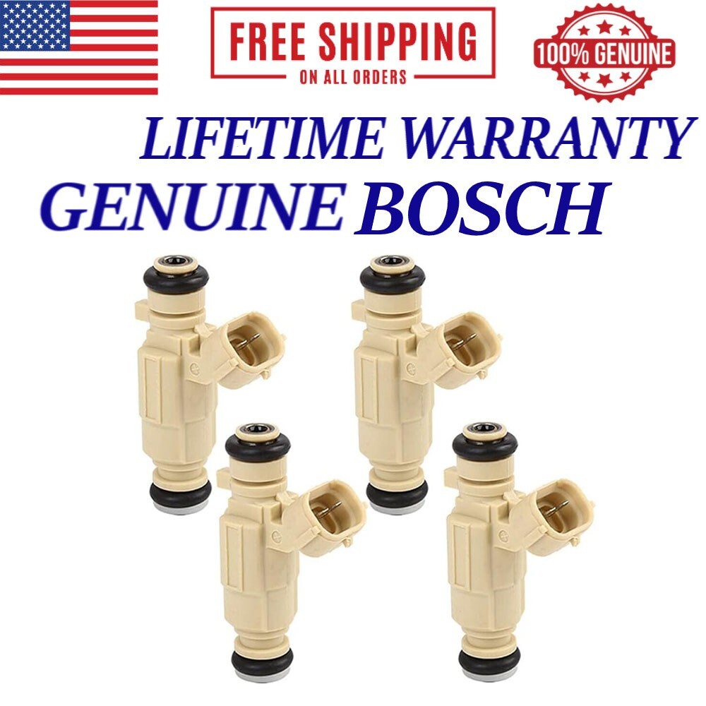 OEM BOSCH 4X Fuel Injectors 00-10 Hyundai Santa Fe Kia Soul 2.7L 2.0L 3531023600