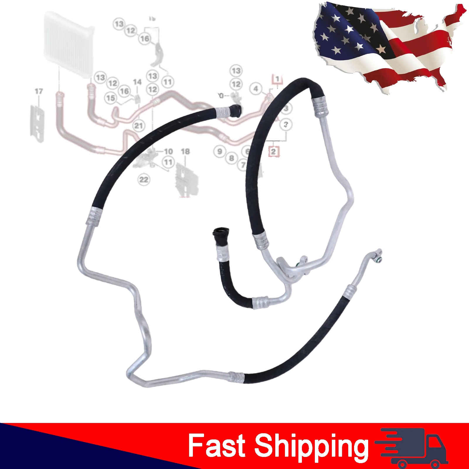 NEW For BMW 640i 535i 2× Engine Oil Cooler Hose Pipe Inlet+Outlet 17227636879 NEW For BMW 640i 535i 2× Engine Oil Cooler Hose Pipe Inlet+Outlet 17227636879