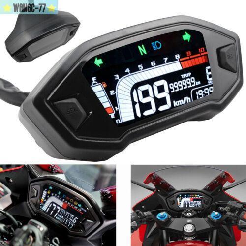 1PCS Motorcycle LED Speedometer LCD Digital Odometer Guage For 2 4-cylinder Part