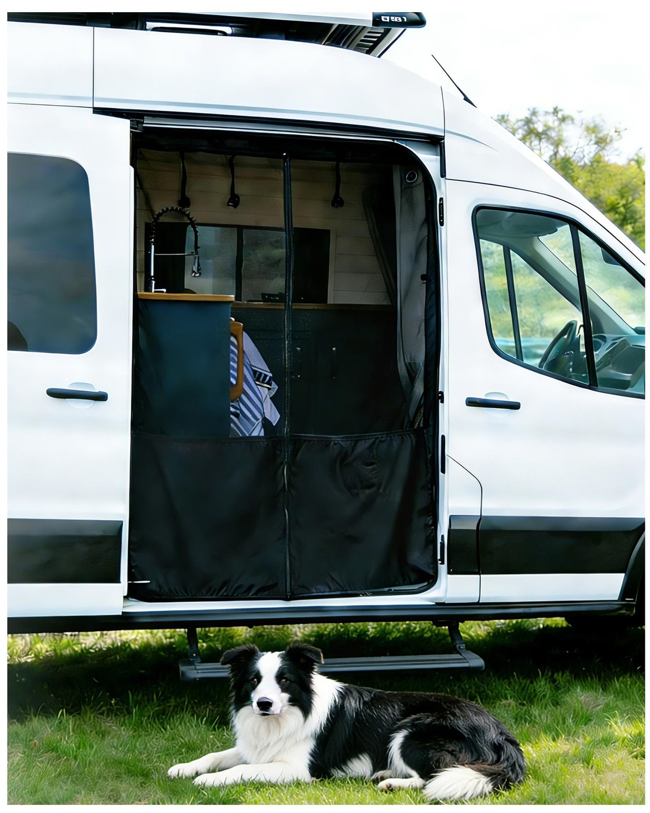 ME112110 Bug Screen Privacy Panel Ford Transit Side Sliding Door ME112110 Bug Screen Privacy Panel Ford Transit Side Sliding Door