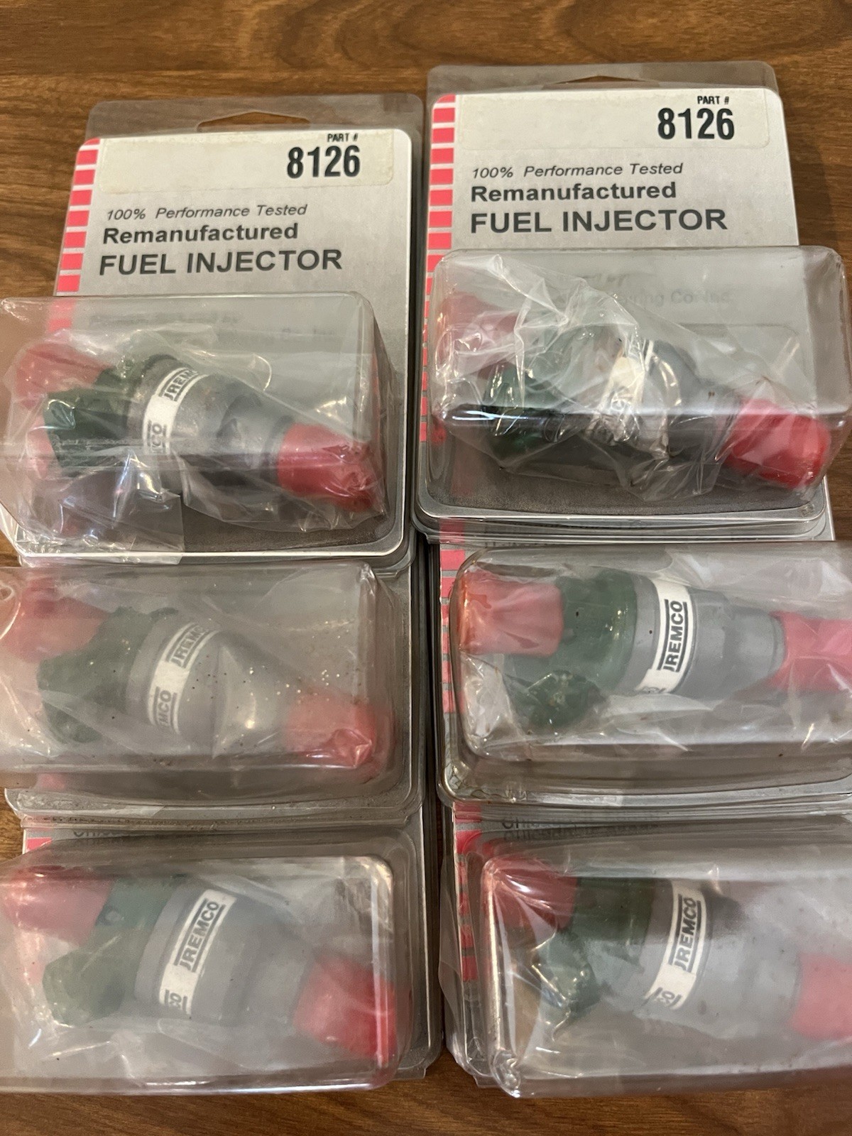 Set Of 6 Fuel Injectors 8126 Plymouth Voyager Dodge - Remanufactured Bosch UREMC