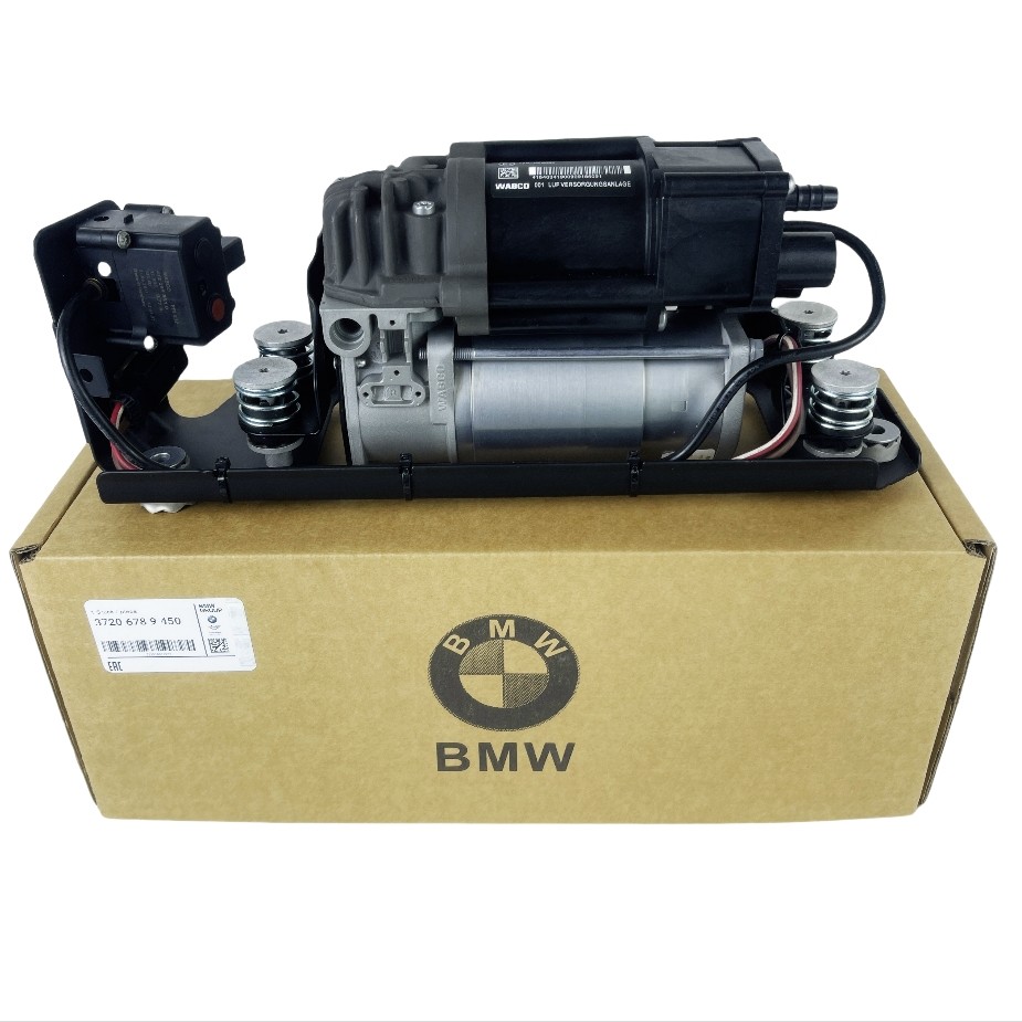 Air Suspension Compressor w/ Bracket 37206789450 For BMW 740i 750i 750Li 760Li