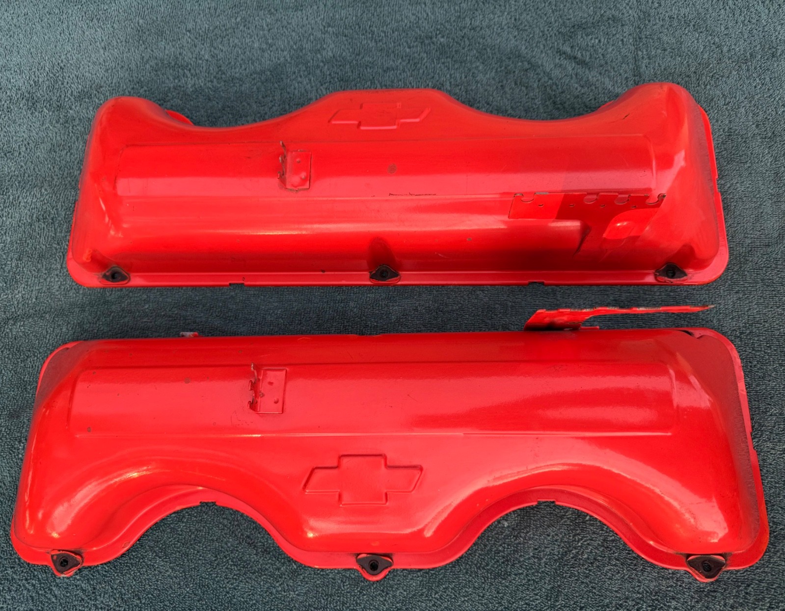 348 409 Chevy Chevrolet valve covers Impala SS Biscayne Bel Air 1961 1963 1958