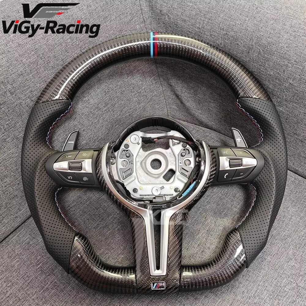 Carbon Fiber Steering Wheel For BMW F30 F32 M2 F87 M3 F80 M4 F82 X5M F85 X6M F86