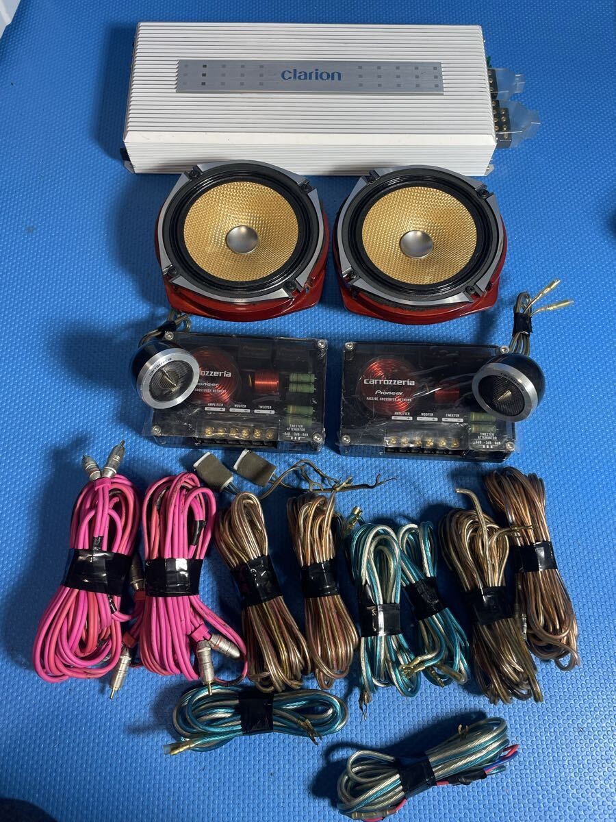 Excellent Pioneer Carrozzeria Speakers Clarion Amplifier Set APA4360