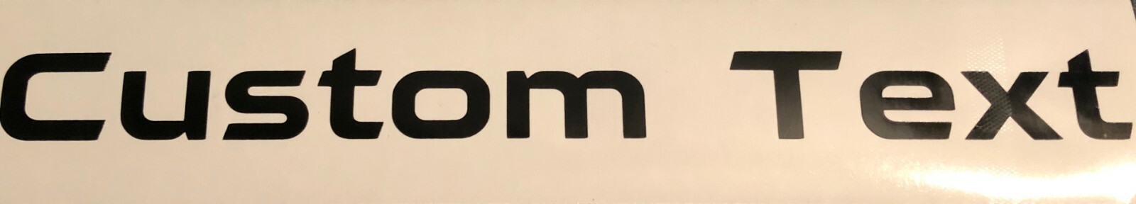 Custom Text Vinyl Decal Stickers (Colors)